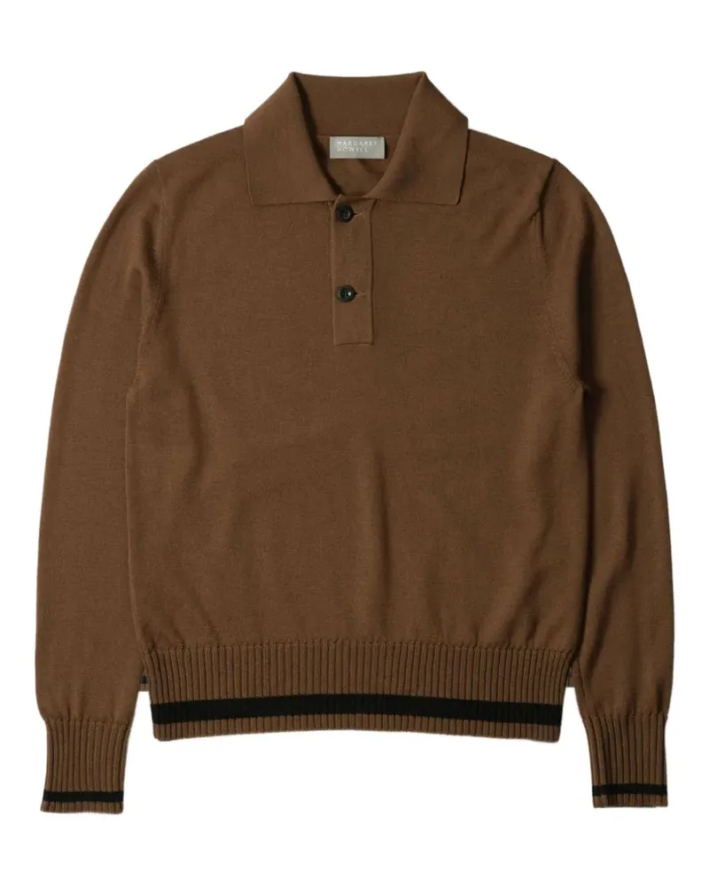 Margaret Howell Poloshirt aus Merinowolle - Braun Braun