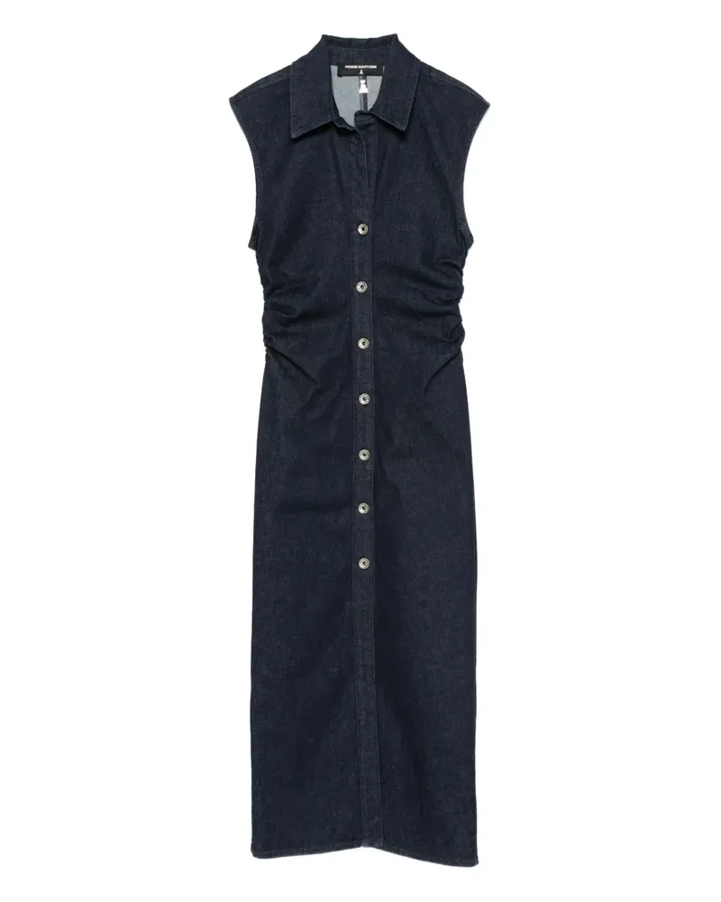 Patrizia Pepe Denimkleid mit Knöpfen - Blau Blau