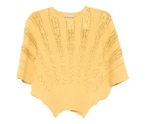 Oberteil mit Kristallverzierung - Gelb