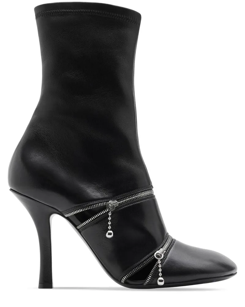 Burberry Peep Stiefeletten - Schwarz Schwarz