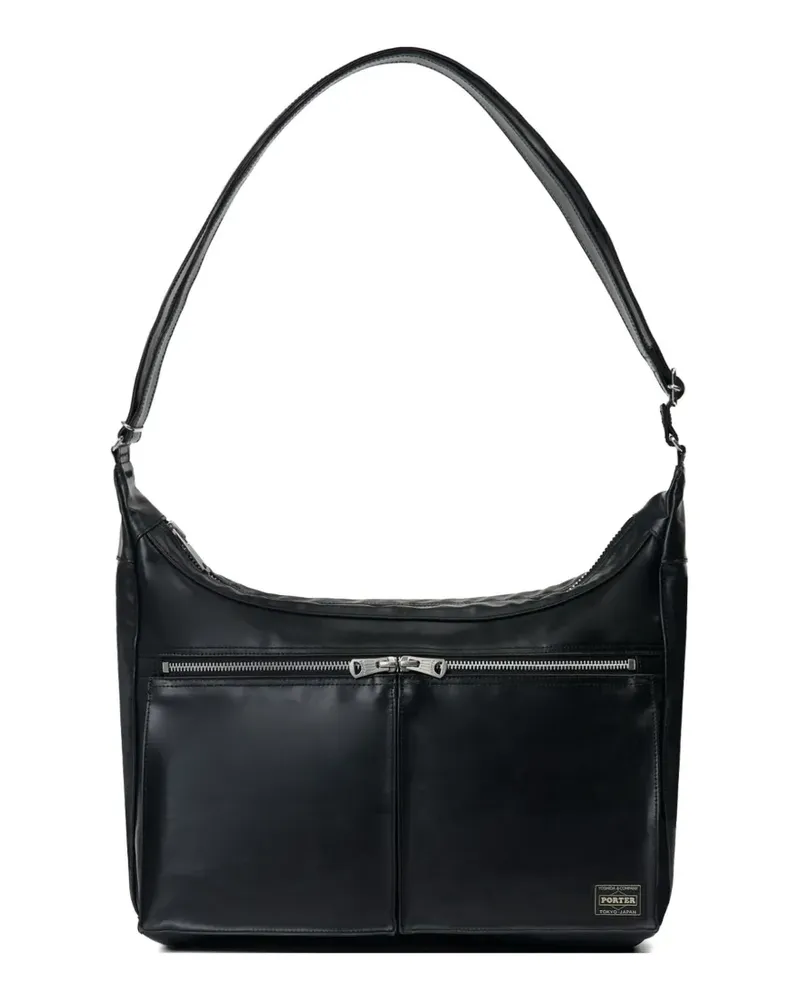 PORTER-YOSHIDA & CO zip shoulder bag - Schwarz Schwarz