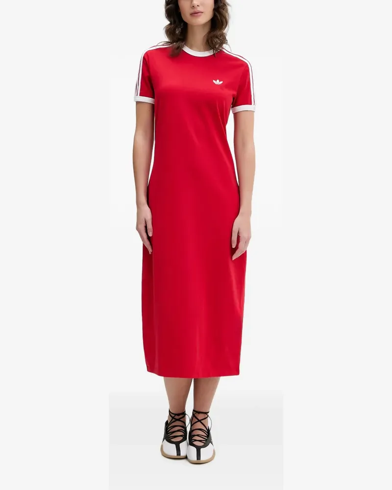 adidas 3 Stripes midi dress - Rot Rot