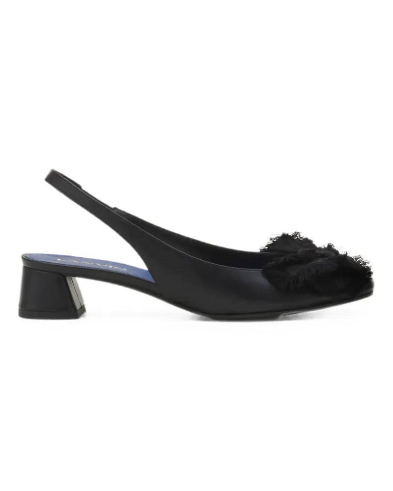 Lanvin Slingback-Pumps mit Schleife - Schwarz Schwarz