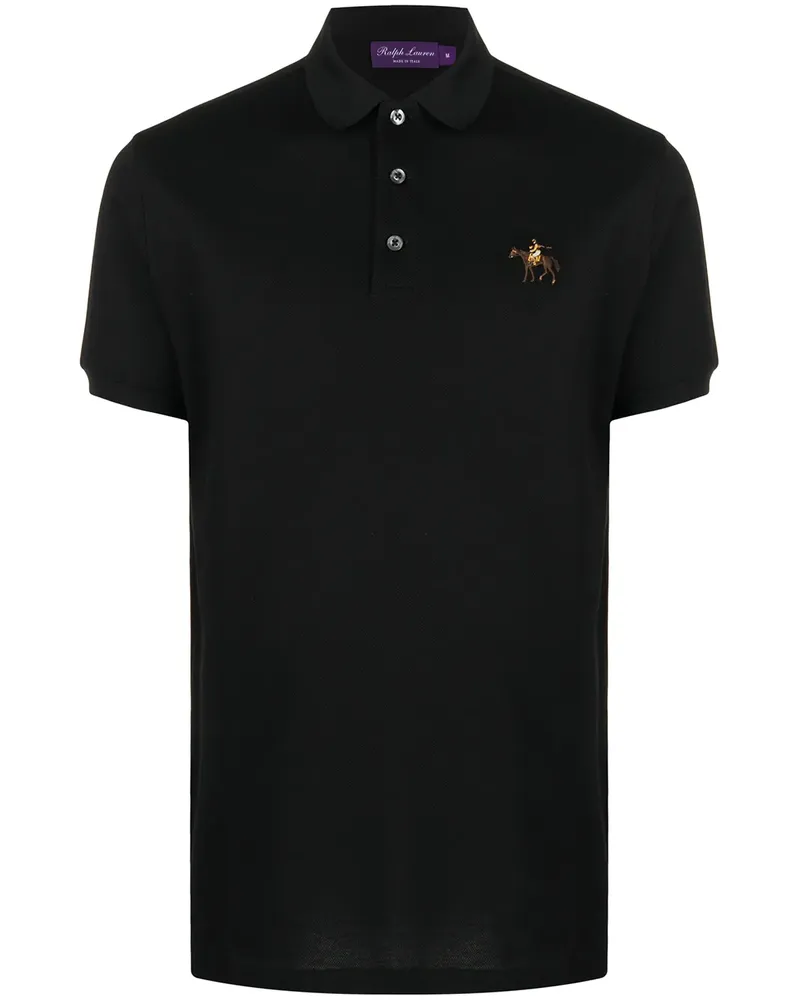 Ralph Lauren Poloshirt mit Logo-Stickerei - Schwarz Schwarz