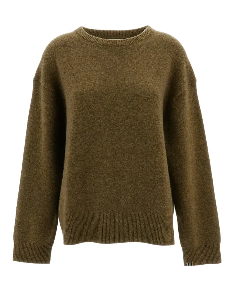 extreme cashmere Mike crew-neck dropped-shoulder sweater - Grün Grün