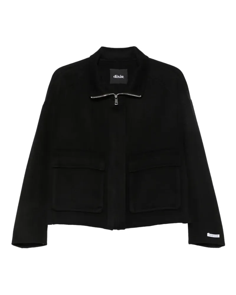 Dixie high-neck patch-pocket jacket - Schwarz Schwarz