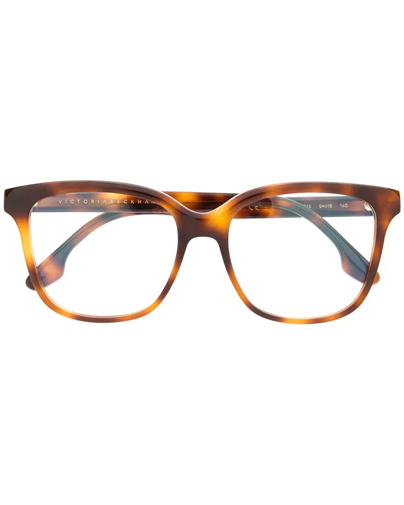 Victoria Beckham Brille mit eckigem Gestell - Braun Braun