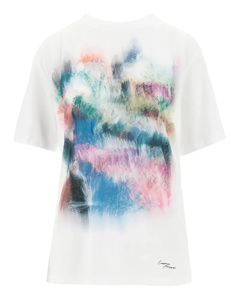 Emporio Armani T-Shirt mit Print - Weiß Weiß