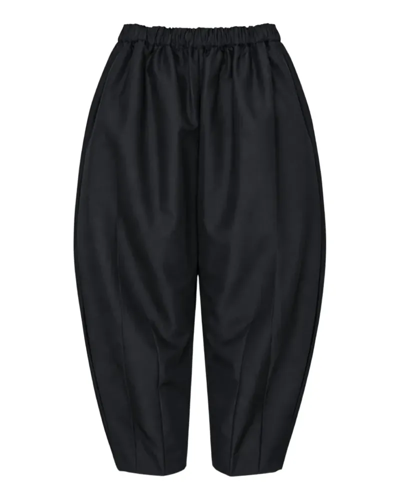 Comme des Garçons pleated tapered trousers - Schwarz Schwarz