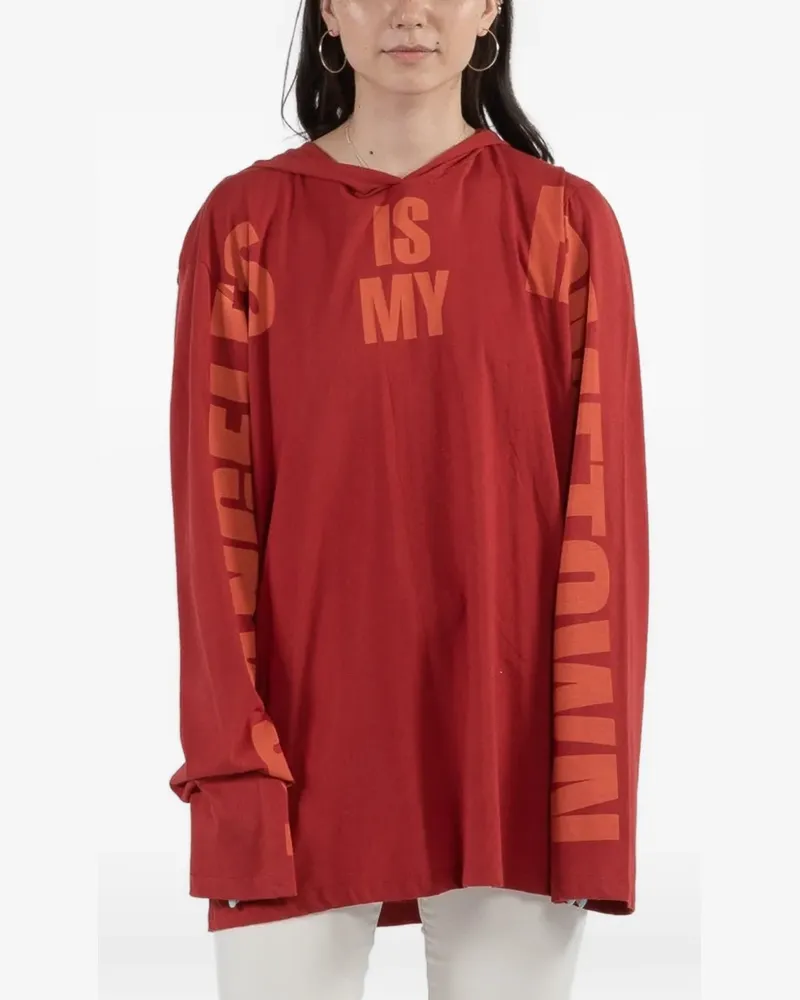 Faith Connexion hooded long-sleeve hoodie - Rot Rot