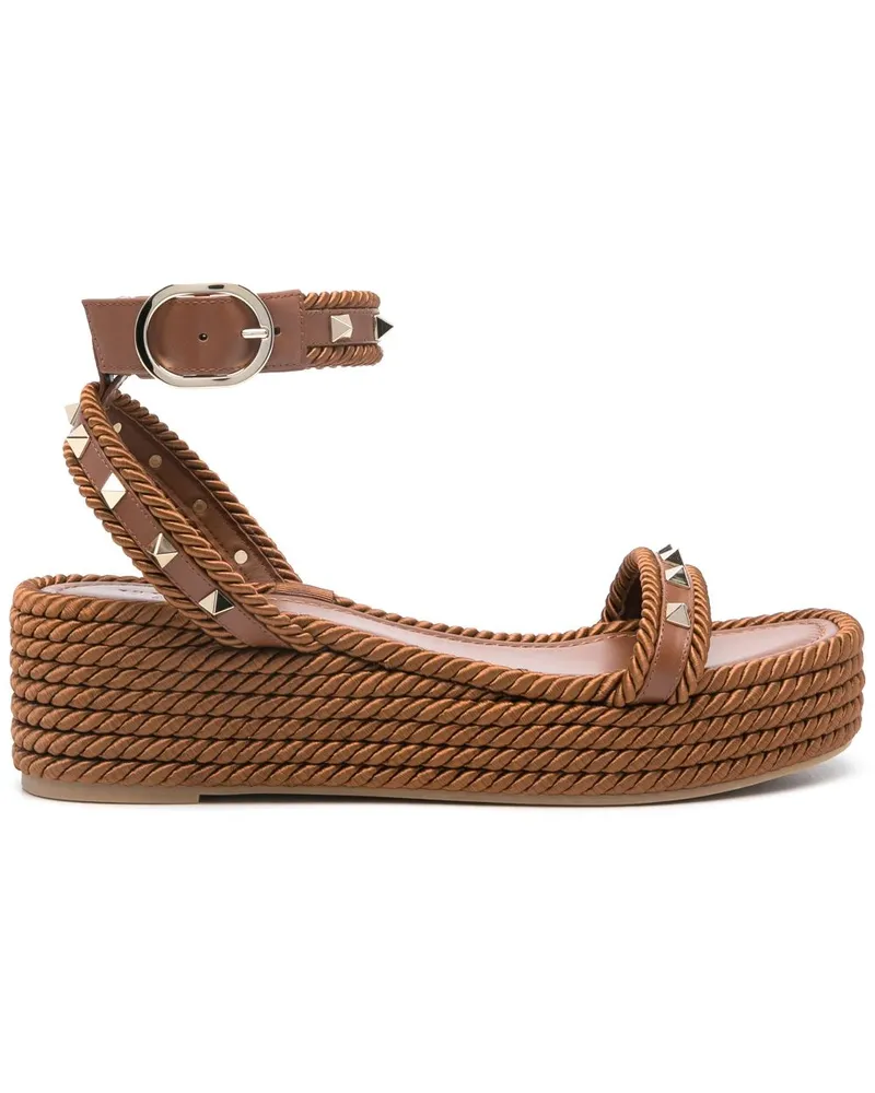 Valentino Garavani Rockstud Espadrilles 45mm - Braun Braun