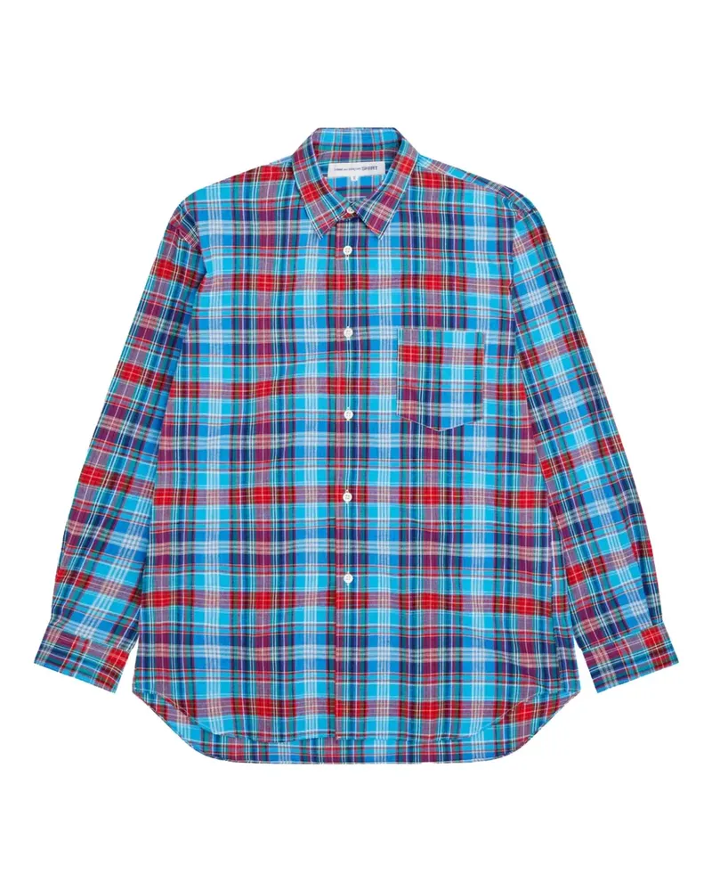 Comme des Garçons Hemd mit Karomuster - Blau Blau
