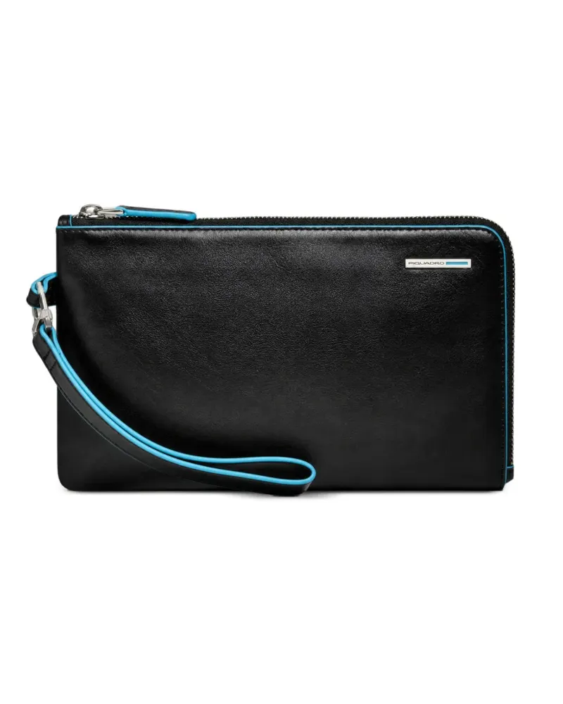 Piquadro Clutch mit Handgelenkschlaufe - Schwarz Schwarz