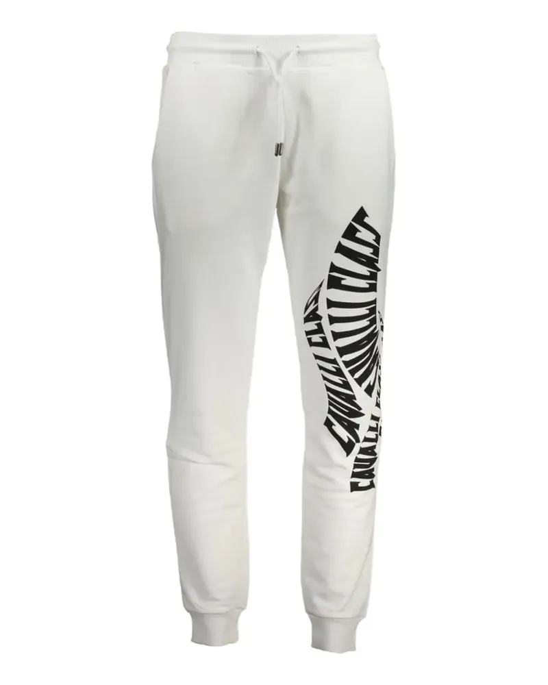 Roberto Cavalli graphic-print track pants - Weiß Weiß