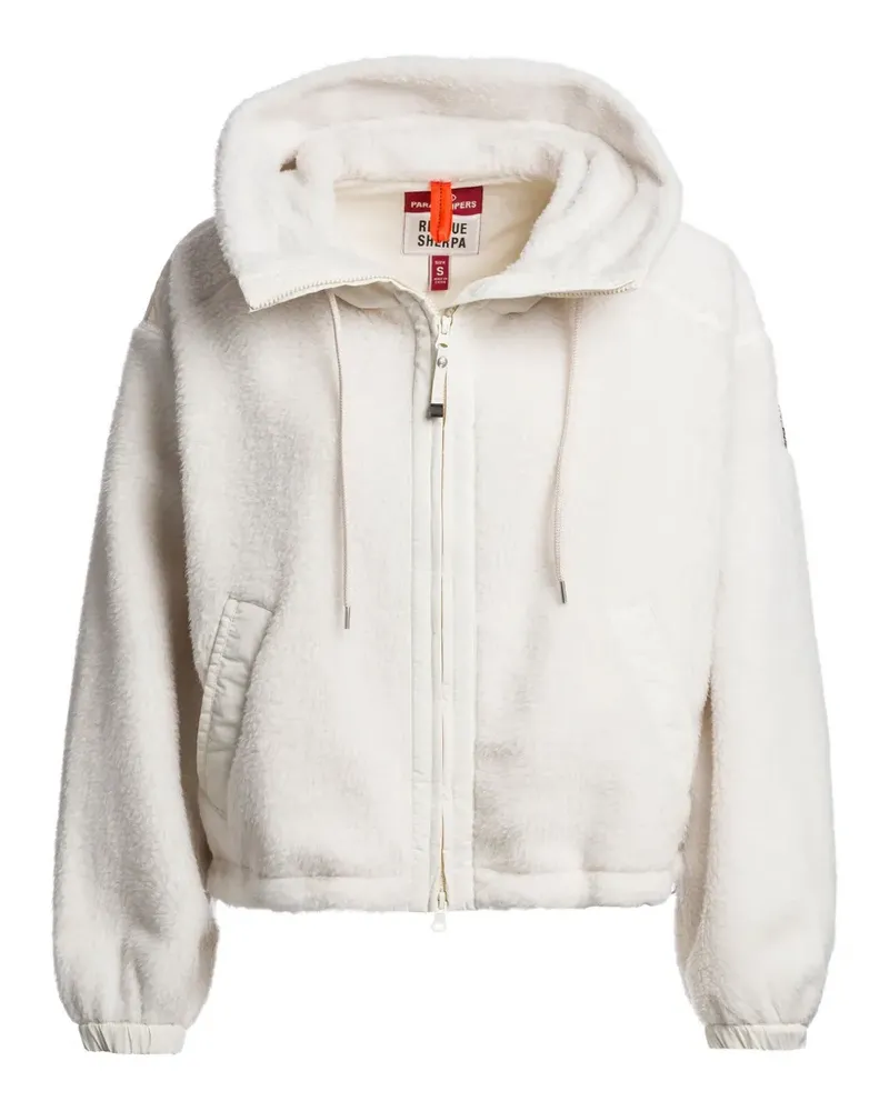 Parajumpers Kisha No Embro Hoodie mit Fleece-Struktur - Weiß Weiß