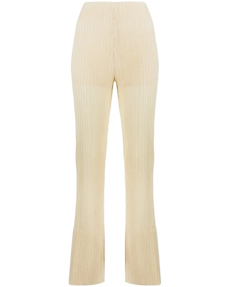 Nanushka High-Waist-Hose mit geradem Bein - Nude Nude