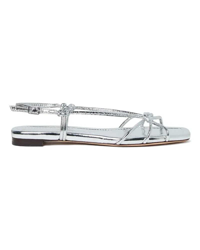 Loeffler Randall Karly metallic-effect sandals - Silber Silber