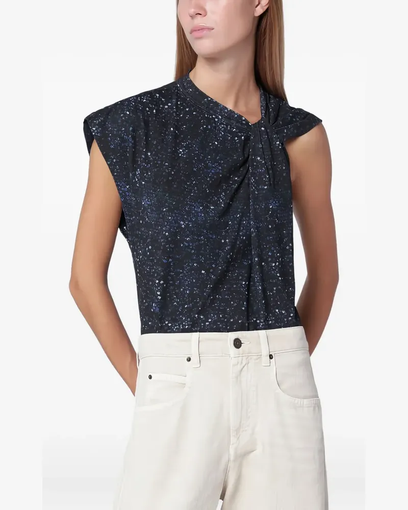 Isabel Marant twisted T-shirt - Blau Blau