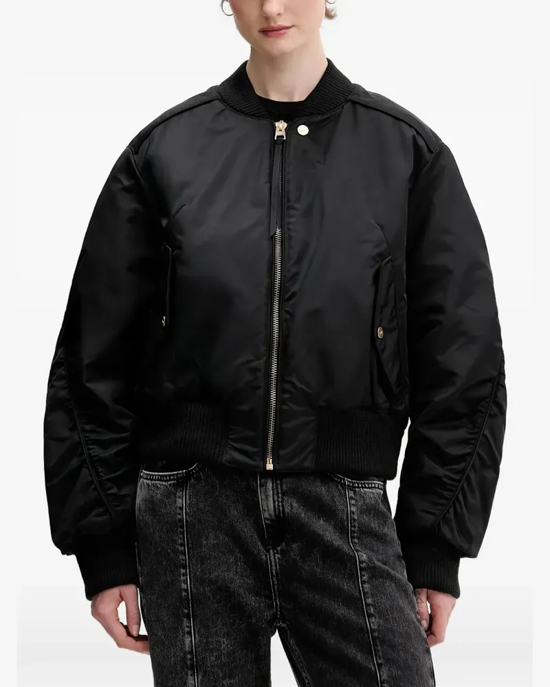 HUGO BOSS Ferida zipped bomber jacket - Schwarz Schwarz