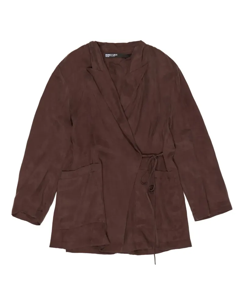 BIMBA Y LOLA Gewickelte Jacke mit Taschen - Braun Braun
