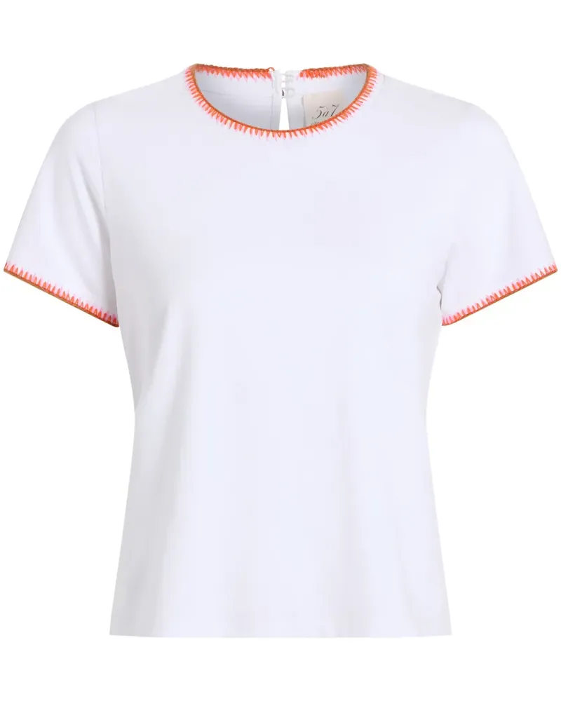 Cinq à Sept Shrunken T-Shirt - Weiß Weiß