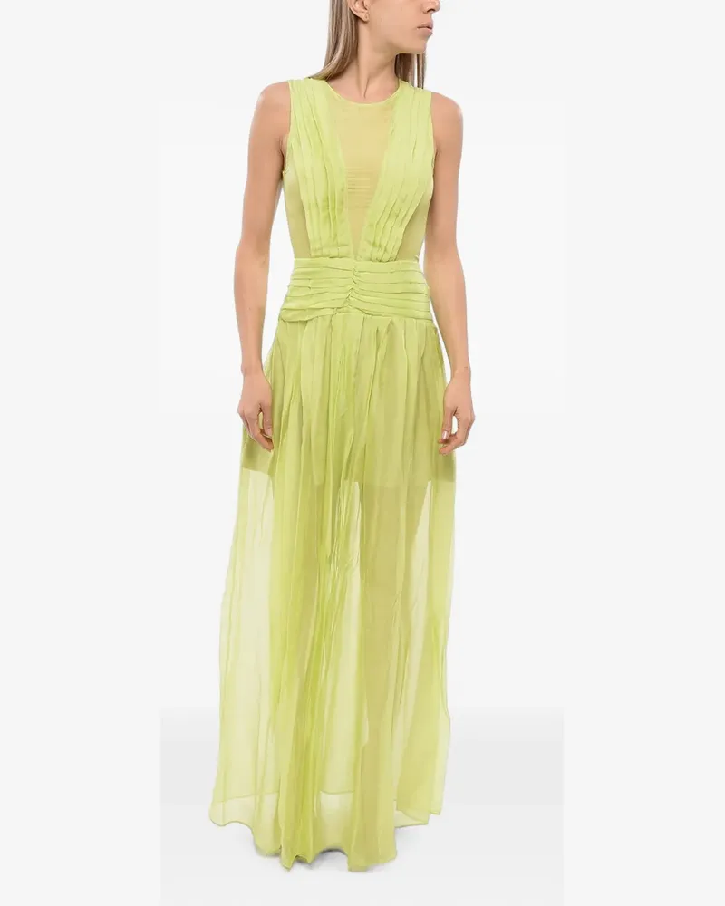 John Richmond sleeveless maxi dress - Gelb Gelb