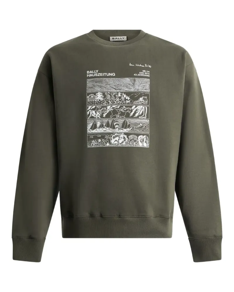 Bally Sweatshirt mit Stickerei - Grün Grün
