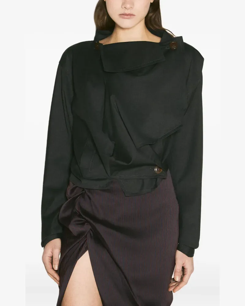 Vivienne Westwood Asymmetrisches Hemd - Schwarz Schwarz