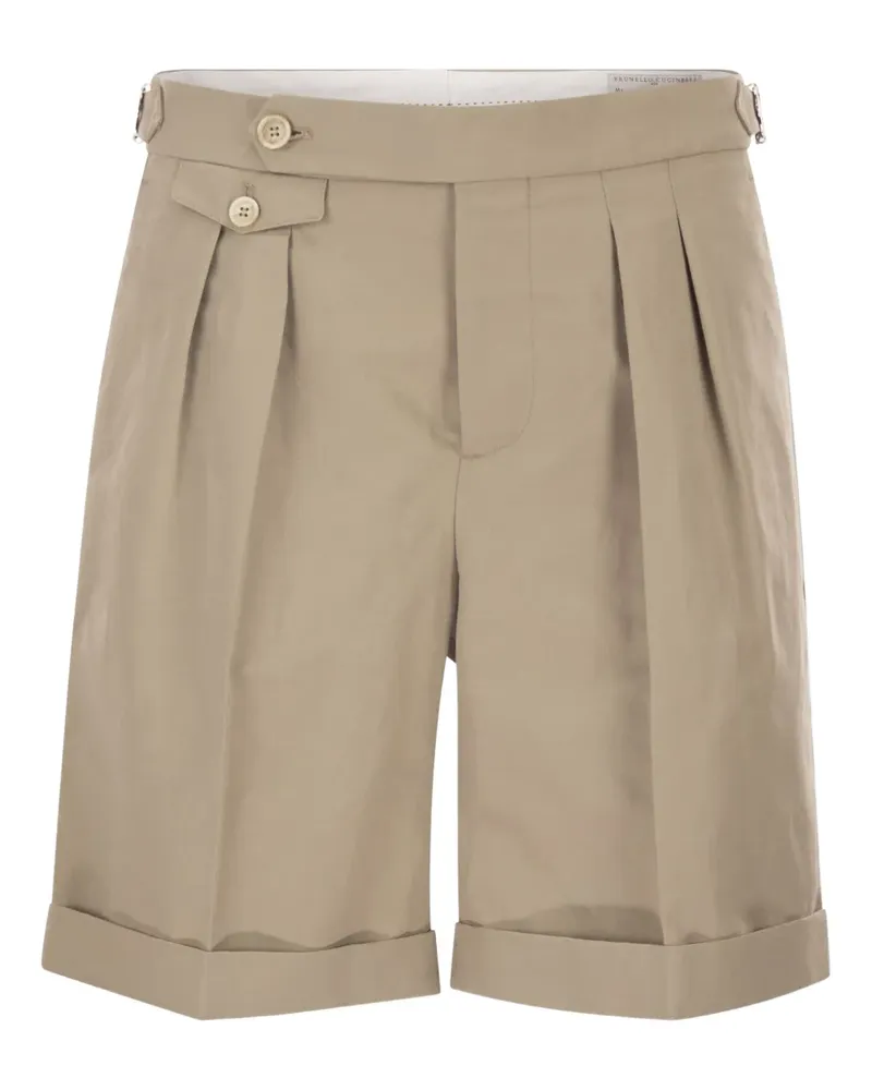 Brunello Cucinelli turn-up hem shorts - Nude Nude