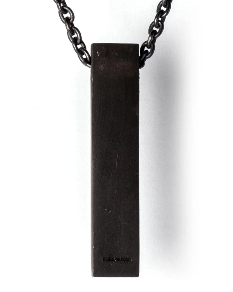 Parts Of Four Halskette mit Amulet Cuboid-Anhänger - Schwarz Schwarz