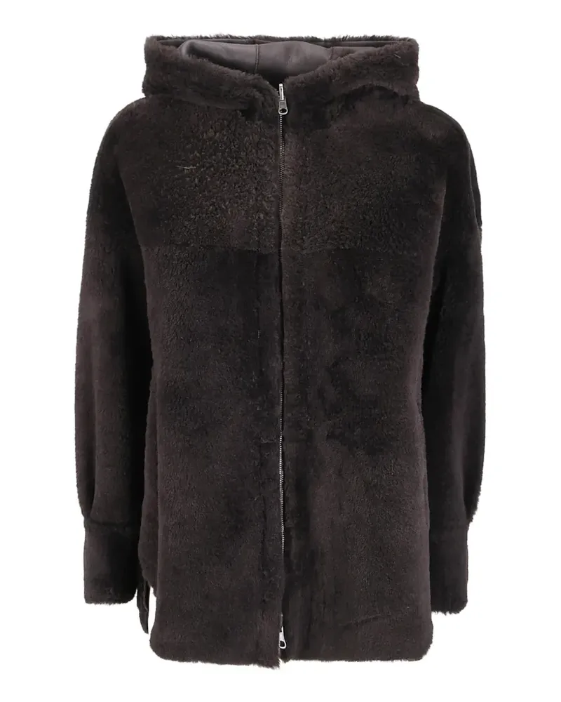 Salvatore Santoro hooded zip-fastening jacket - Braun Braun