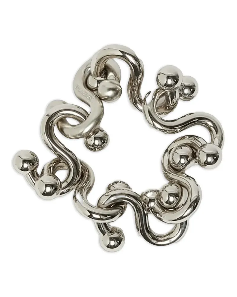 SPORTMAX Armband mit Kugeldetail - Silber Silber