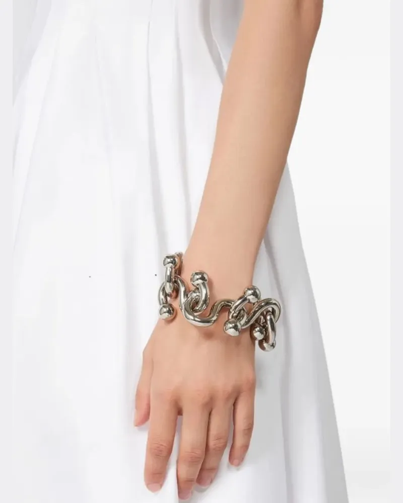 SPORTMAX ball-detail bracelet - Silber Silber