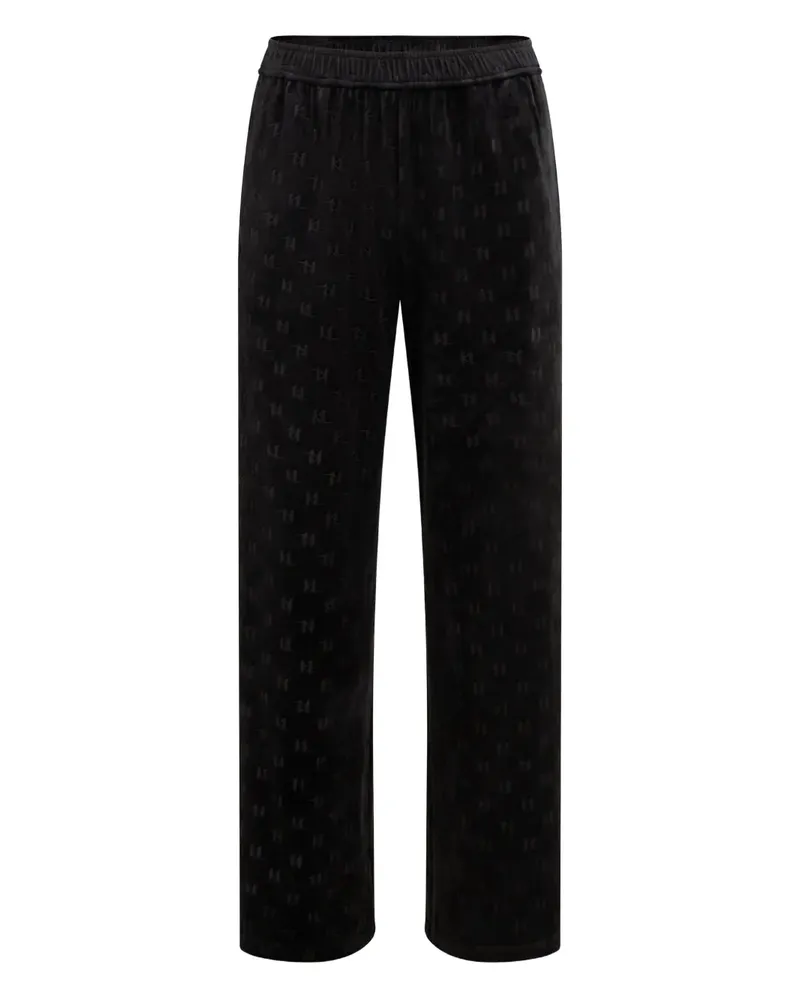Karl Lagerfeld Jogginghose mit Monogrammmuster - Schwarz Schwarz