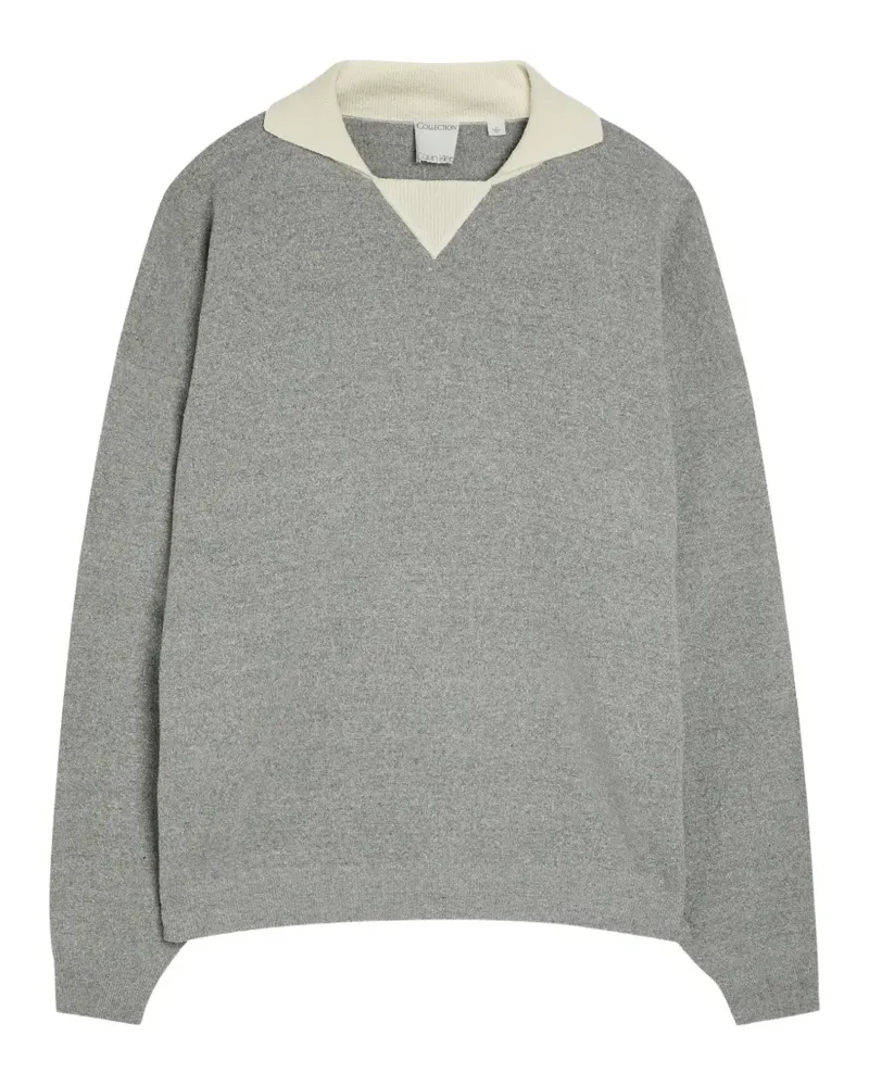 Calvin Klein Desmond colour-block knitted sweater - Grau Grau