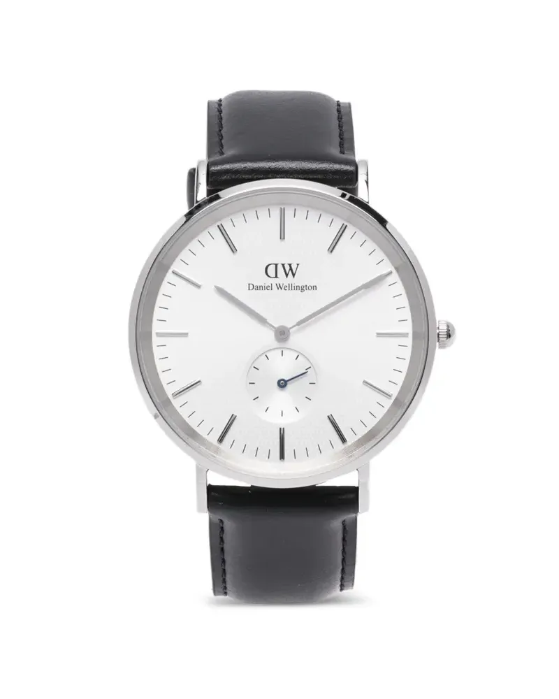 Daniel Wellington Multi-Eye Armband aus Sheffield-Leder 40mm - Silber Silber