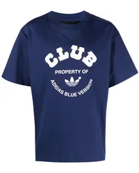 adidas T-Shirt mit Logo-Print Blau