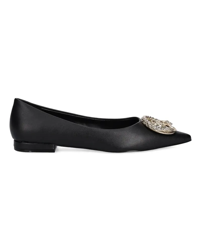 Just Cavalli embellished-toe ballet flats - Schwarz Schwarz
