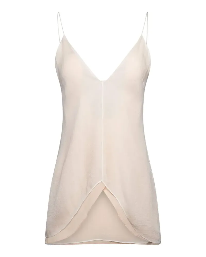 Chloé V-neck camisole top - Nude Nude