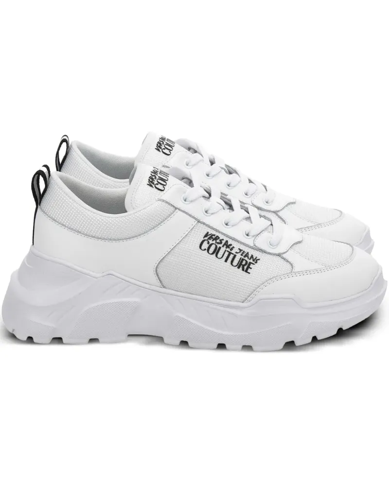 Versace Jeans Sneakers mit Netzeinsätzen - Weiß Weiß