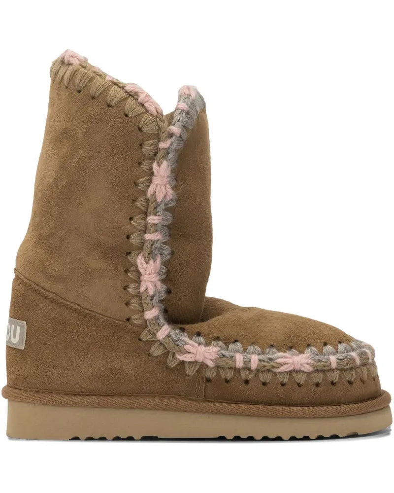 Mou stitch-detail ankle boots - Braun Braun