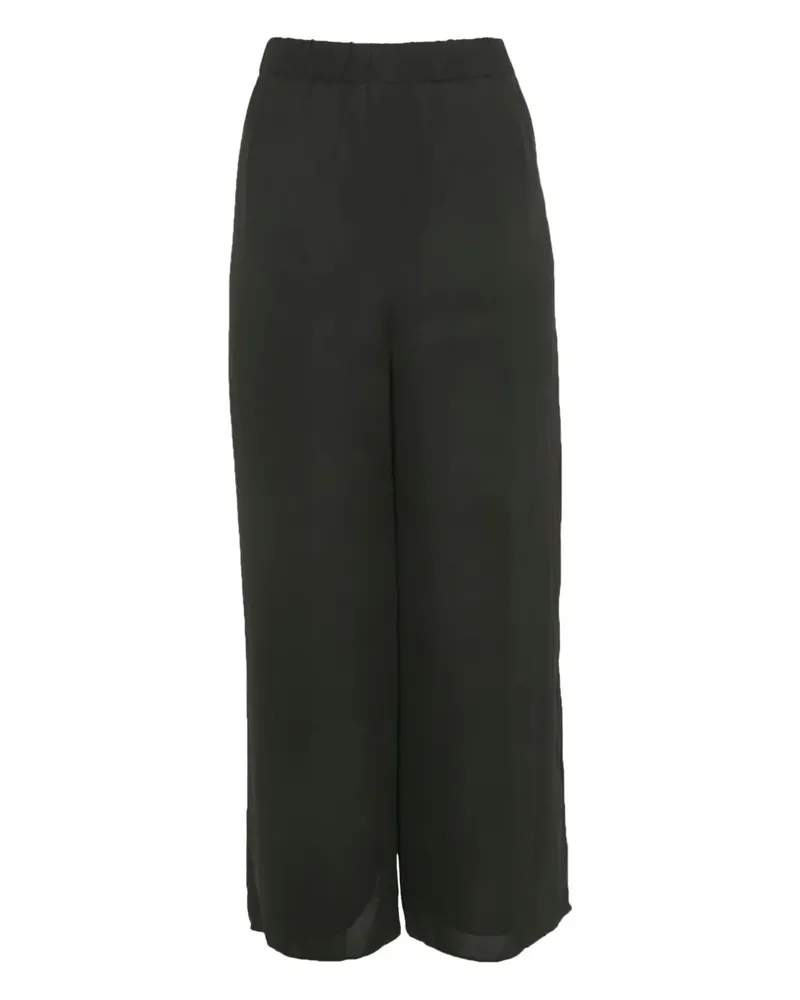 Theory Chiffonhose mit elastischem Bund - Schwarz Schwarz