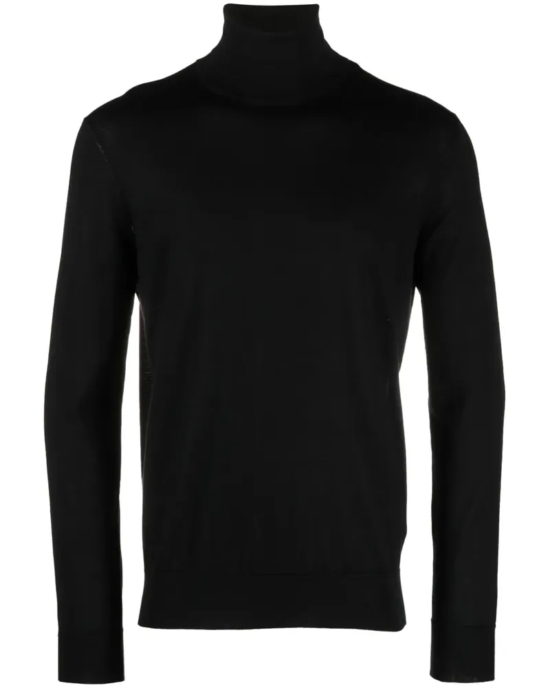 Ermenegildo Zegna Gestrickter Rollkragenpullover - Schwarz Schwarz