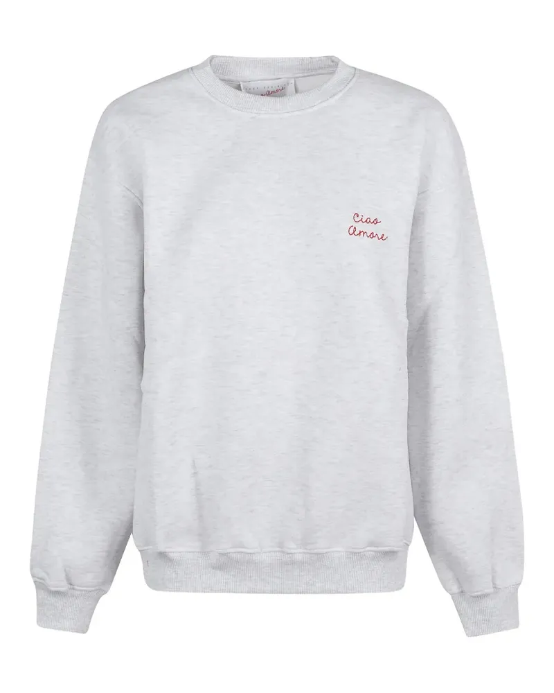 Giada Benincasa logo-embroidery sweatshirt - Grau Grau