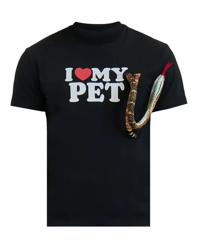 Doublet I Love My Pet T-Shirt - Schwarz Schwarz