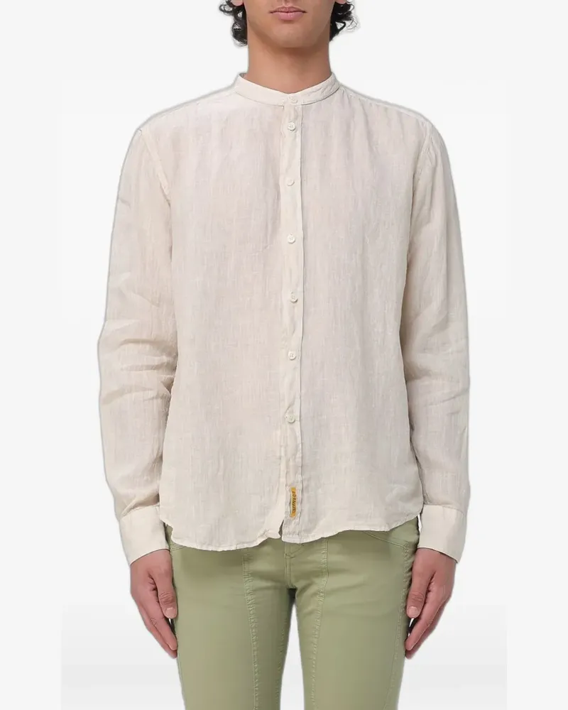 B.D. Baggies band-collar long-sleeve shirt - Nude Nude