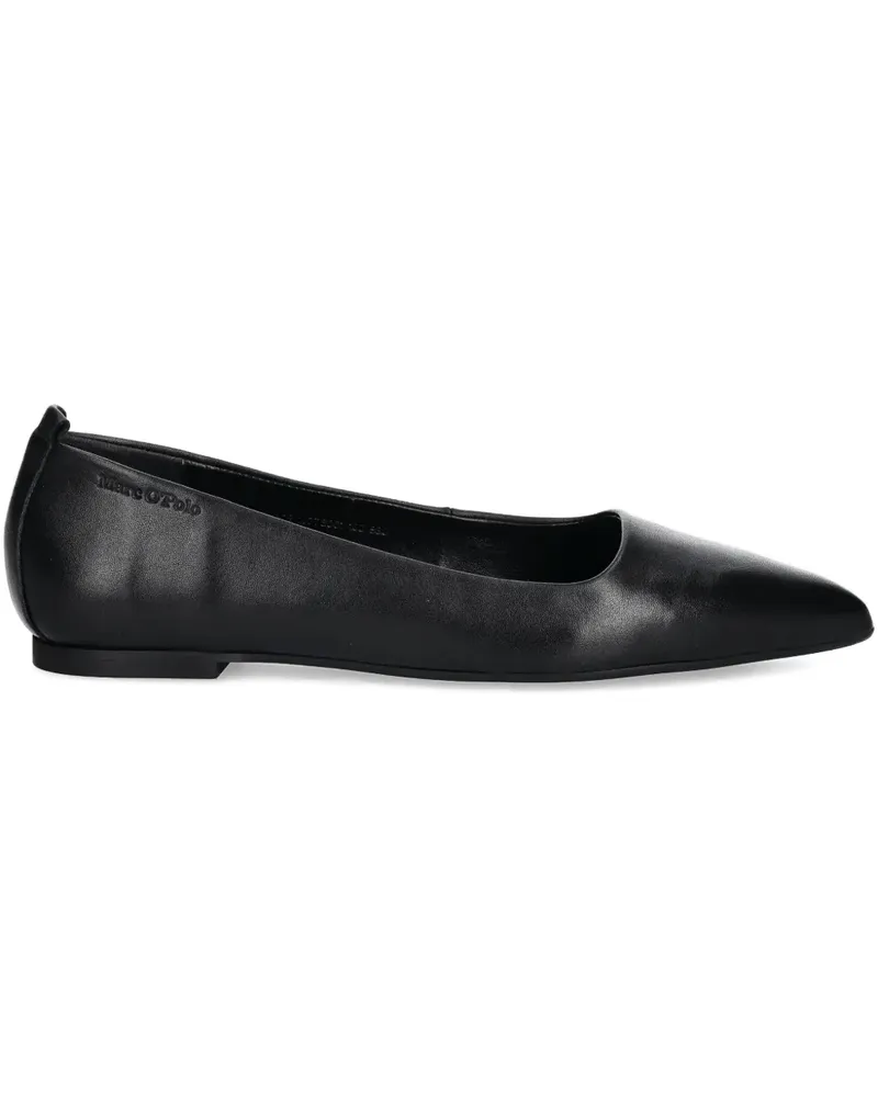 Marc O'Polo Ballerinas mit spitzer Kappe - Schwarz Schwarz