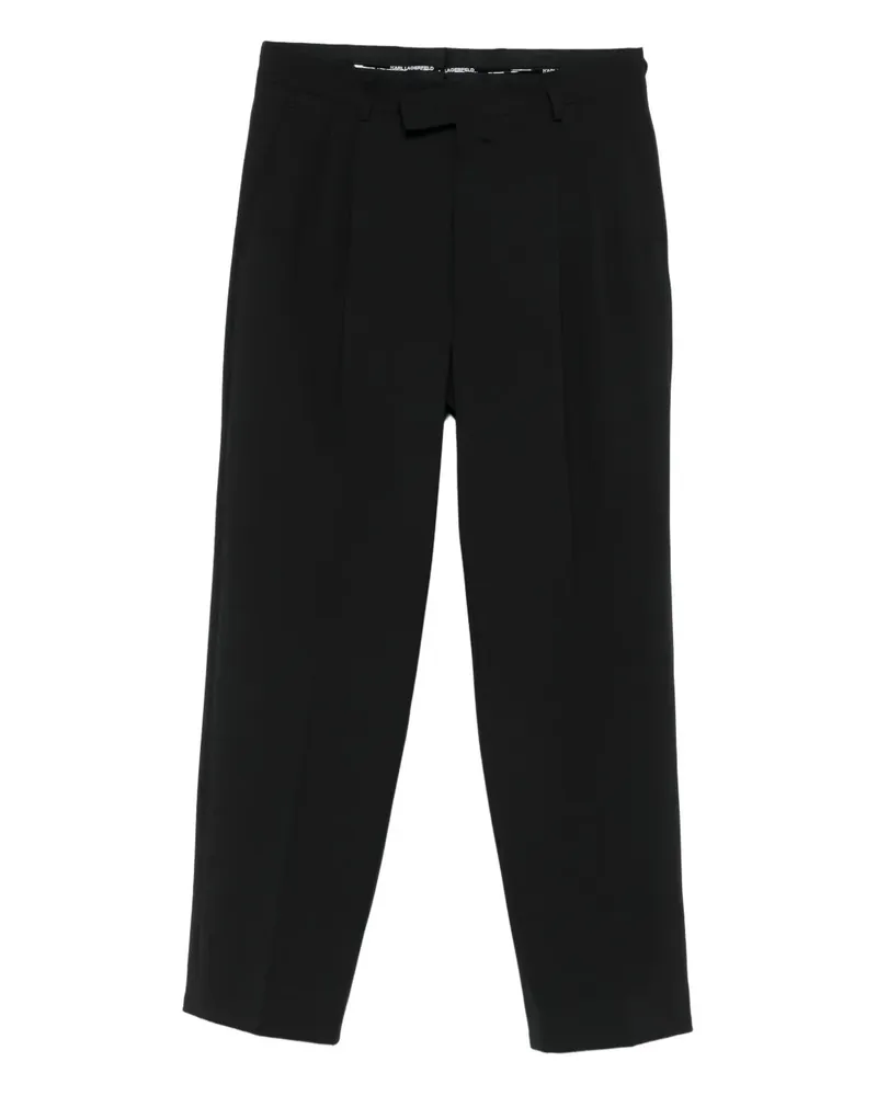 Karl Lagerfeld Hose mit verdecktem Verschluss - Schwarz Schwarz