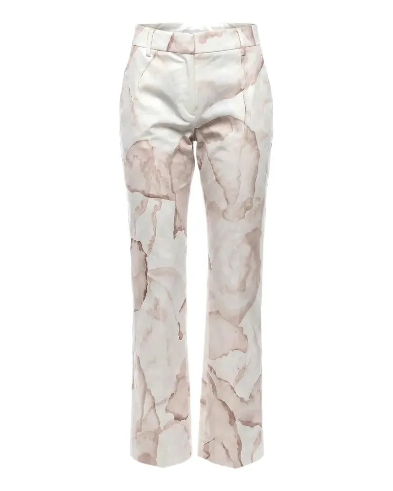 True Royal marble-pattern trousers - Rosa Rosa
