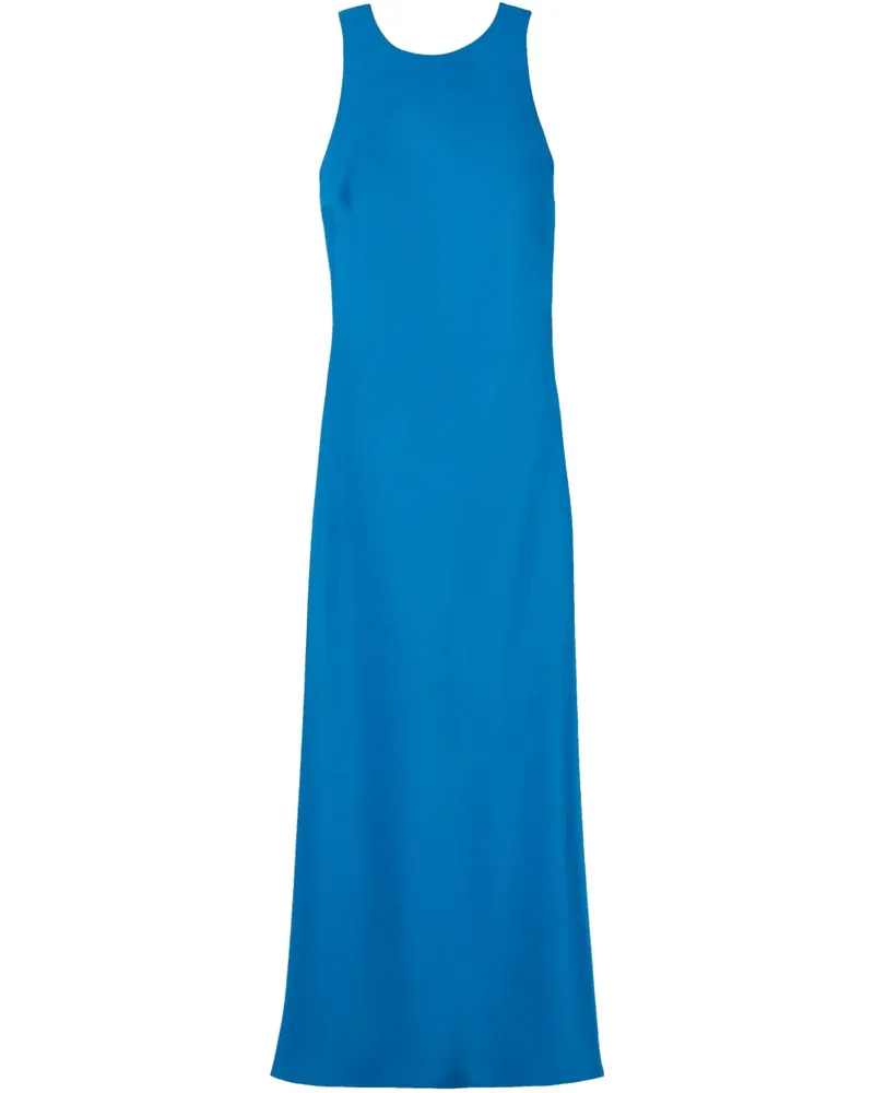 Claudie Pierlot Rückenfreies Maxikleid aus Satin - Blau Blau